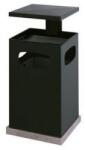  Cos de gunoi metalic de exterior cu scrumiera, volum 70 l, antracit M973235 Cos de gunoi