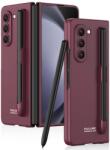 GKK PEN Husa din plastic cu suport pentru S Pen Samsung Galaxy Z Fold 5 5G burgundy