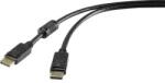 Renkforce DisplayPort kábel [1x DisplayPort dugó - 1x DisplayPort dugó] 1, 8 m fekete 3840 x 2160 pixel renkforce - conrad