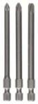 Bosch Csavarozó bit készlet extrakemény, 3 részes, PZ1, PZ2, PZ3, 89 mm Bosch 2607001761 hossz: 89 mm