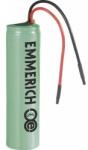 Emmerich Speciális akku 18650 Li-Ion 3, 7V 2600 mAh, kábellel, Emmerich ICR-18650 NQ-SP