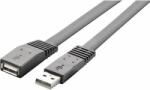 Renkforce USB 2.0 hosszabbítókábel, A/A, lapos, 1 m, Renkforce