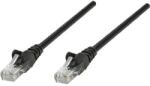 Intellinet RJ45-ös patch kábel, hálózati LAN kábel CAT 6 U/UTP [1x RJ45 dugó - 1x RJ45 dugó] 20 m Fekete Intellinet