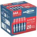 ANSMANN Mikroelem AAA, alkáli mangán, 1, 5V, 20 db, Ansmann Red-Line LR03, AAA, LR3, AM4M8A, AM4, S