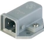 Hirschmann Hálózati csatlakozó dugó, beépíthető, vízszintes, pólusszám: 2 + PE 16 A, szürke, Belden STASAP 2 B