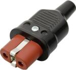 Kalthoff Melegkészülék összekötő alj, egyenes, pólusszám: 2 + PE 16 A, fekete/piros, Kalthoff 344 P/Si