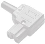 Martin Kaiser Lengő hálózati műszercsatlakozó aljzat, 3 pól. , pipa, 10 A, fehér, C15A, Kaiser 792/ws/C