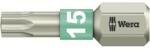 Wera TORX® nemesacél bitek, 25 mm Wera 05071033001 T 15 6, 3 mm (1/4) hatlapú DIN 3126-C 6, 3, ISO 1173 Hossz: 25 mm