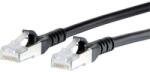 METZ CONNECT RJ45 Hálózati csatlakozókábel, CAT 6A S/FTP [1x RJ45 dugó - 1x RJ45 dugó] 7 m, fekete BTR Netcom