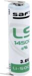 Saft AA lítium ceruzaelem, forrasztható, 3, 6V 2600 mAh, forrfüles, 14, 5 x 50 mm, Saft LS145003PFRP