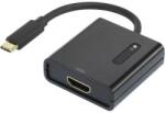 Renkforce USB - HDMI átalakító adapter, 1x USB C dugó - 1x HDMI aljzat, aranyozott, fekete, Renkforce - conrad