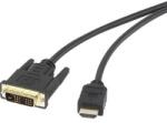 Renkforce HDMI / DVI csatlakozókábel [1x HDMI dugó - 1x DVI dugó, 18+1 pólusú] 1, 8 m fekete 1920 x 1080 pixel renkforce