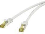 Renkforce RJ45-ös patch kábel, hálózati LAN kábel, tűzálló, CAT 7 S/FTP [1x RJ45 dugó - 1x RJ45 dugó] 1 m szürke, Renkforce