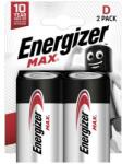 Energizer Góliát elem D, alkáli mangán, 1, 5V, 2 db, Energizer Max LR20, D, AM1, XL, MN1300, 813, E95, LR20N, 13A