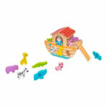 Globo Jucarie din lemn pentru copii si bebelusi de sortat Arca lui Noe Globo cu 12 animale incluse (GL41694) - babyneeds