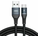 REMAX Cable USB-C Remax Colorful Light, 1m, 2.4A (black) (RC-152a) - wincity