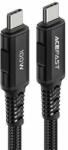 ACEFAST Cable USB-C to USB-C Acefast C4-03, 100W, 2m (black) (C4-03 black) - wincity