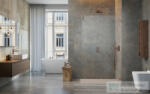 Radaway Essenza Pro 105 walk-in zuhanyfal, szálcsiszolt réz (10103105-93-01) (10103105-93-01)