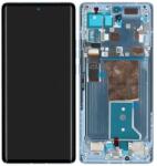 Motorola Edge 40 Pro - LCD Kijelző + Érintőüveg + Keret (Lunar Blue) - 5D68C21987 Genuine Service Pack
