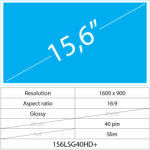 Notebook LCD 15.6 LCD Slim Fényes 40 pin HD+, Glossy