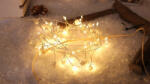 TRACON CHRMA40WW LED karácsonyi lánc, gyöngy, elemes Timer 6+18h, 40LED, 3000K, 3xAA ( CHRMA40WW ) (CHRMA40WW)