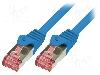 LogiLink Cablu patch cord, Cat 6, lungime 1m, S/FTP, LOGILINK, CQ2036S, T125329