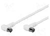 Goobay Cablu adaptor coaxial 9, 5mm mufa in unghi, coaxiale 9, 5mm soclu in unghi, 5m, 75, Goobay - 11522