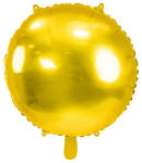 Partydeco Egyszínű fólia kerek lufi 24" 60cm Arany, (LUFI344129)