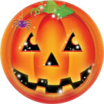 amscan Parti Tányér Halloween - 23cm, 8db (LUFI613964)