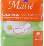 Mattes Absorbante igienice cu aripioare, 9 buc. - Mattes Ultra Wings Camomile 9 buc