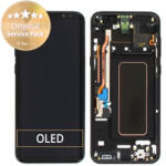 Samsung Galaxy S8 Plus G955F - Ecran LCD + Sticlă Tactilă + Ramă (Midnight Black) - GH97-20470A, GH97-20564A, GH97-20565A Genuine Service Pack, Midnight Black