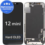 Apple Ecran Hard OLED pentru iPhone 12 Mini, Sticlă tactilă cu ramă, FixPremium