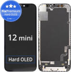 Apple iPhone 12 Mini - Ecran LCD + Sticlă Tactilă + Ramă Hard OLED FixPremium