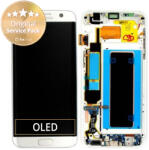 Samsung Galaxy S7 Edge G935F - Ecran LCD + Sticlă Tactilă + Ramă (White) - GH97-18533D, GH97-18594D, GH97-18767D Genuine Service Pack, White