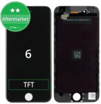 Apple Ecran pentru iPhone 6, Black, Sticlă tactilă cu ramă, Black
