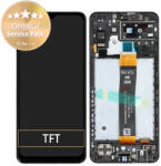Samsung Galaxy A13 5G A136B - Ecran LCD + Sticlă Tactilă + Ramă (Black) - GH82-29077A, GH82-29078A Genuine Service Pack, Black