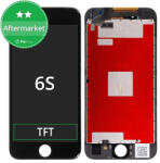 Apple Ecran pentru iPhone 6S, Black, Sticlă tactilă cu ramă, Black