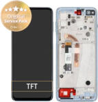 Motorola Moto G100 XT2125 - Ecran LCD + Sticlă Tactilă + Ramă (Iridescent Sky) - 5D68C18073, 5D68C18071 Genuine Service Pack, Iridescent Sky