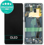 Samsung Galaxy S10 Lite G770F - Ecran LCD + Sticlă Tactilă + Ramă (Prism Black) OLED, Prism Black