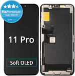 Apple Ecran Soft OLED pentru iPhone 11 Pro, Sticlă tactilă cu ramă, FixPremium