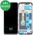 Oppo A17 - Ecran LCD + Sticlă Tactilă + Ramă (Midnight Black) TFT, Midnight Black