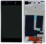 Sony Xperia Z1 L39h - Ecran LCD + Sticlă Tactilă + Ramă (White) TFT, Alb