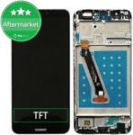 Huawei P Smart - Ecran LCD + Sticlă Tactilă + Ramă (Black) TFT, Black