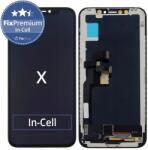 Apple Ecran In-Cell pentru iPhone X, Sticlă tactilă cu ramă, FixPremium