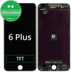 Apple Ecran pentru iPhone 6 Plus, Black, Sticlă tactilă cu ramă, Black
