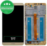 Huawei Mate 7 - Ecran LCD + Sticlă Tactilă + Ramă (Amber Gold) TFT, Amber Gold