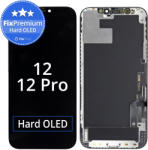 Apple Ecran Hard OLED pentru iPhone 12, 12 Pro, Sticlă tactilă cu ramă, FixPremium