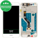 Huawei P10 lite - Ecran LCD + Sticlă Tactilă + Ramă (Pearl White) TFT, White