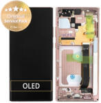 Samsung Galaxy Note 20 Ultra N986B - Ecran LCD + Sticlă Tactilă + Ramă (Mystic Bronze) - GH82-23596D, GH82-23511D, GH82-23621D, GH82-23622D, GH82-23597D, GH82-31459D Genuine Service Pack, Mystic Bronze