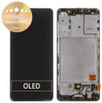 Samsung Galaxy A41 A415F - Ecran LCD + Sticlă Tactilă + Ramă (Prism Crush Black) - GH82-22860A, GH82-23019A Genuine Service Pack, Prism Crush Black